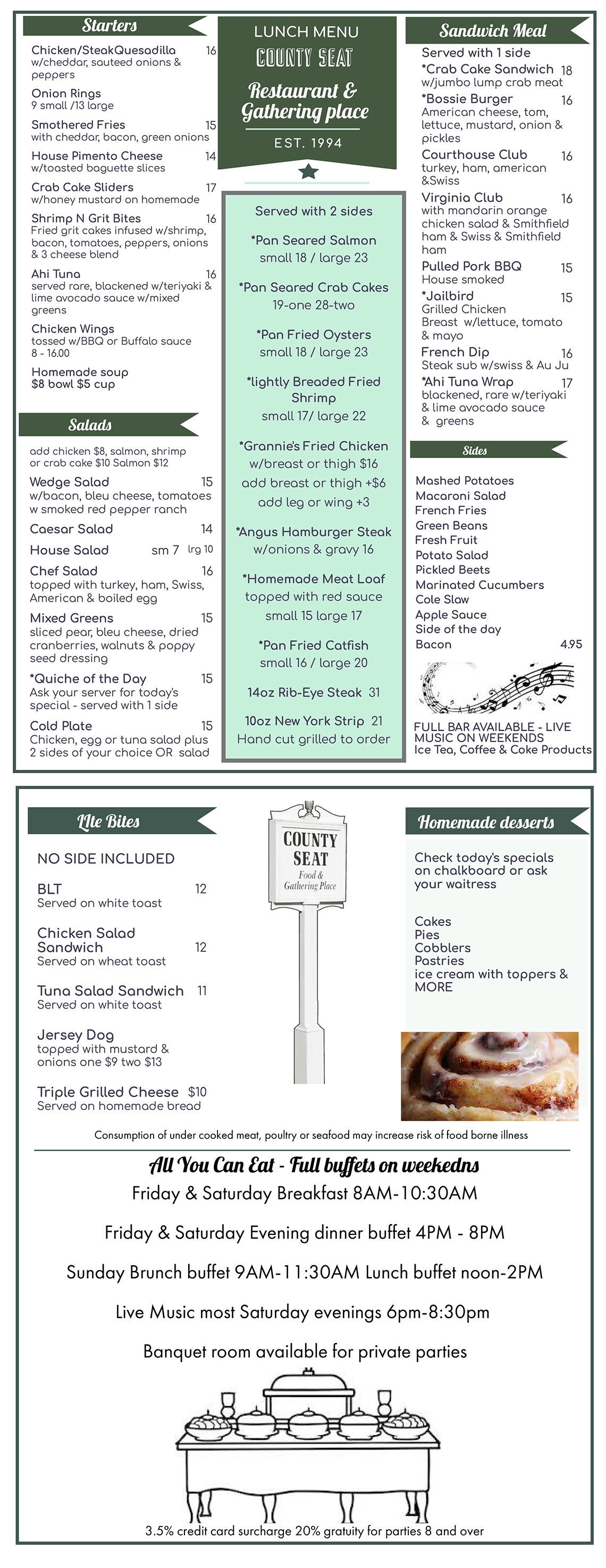Lunch Menu